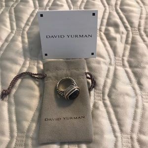 DAVID YURMAN BLACK ONYX ALBION RING SIZE 6